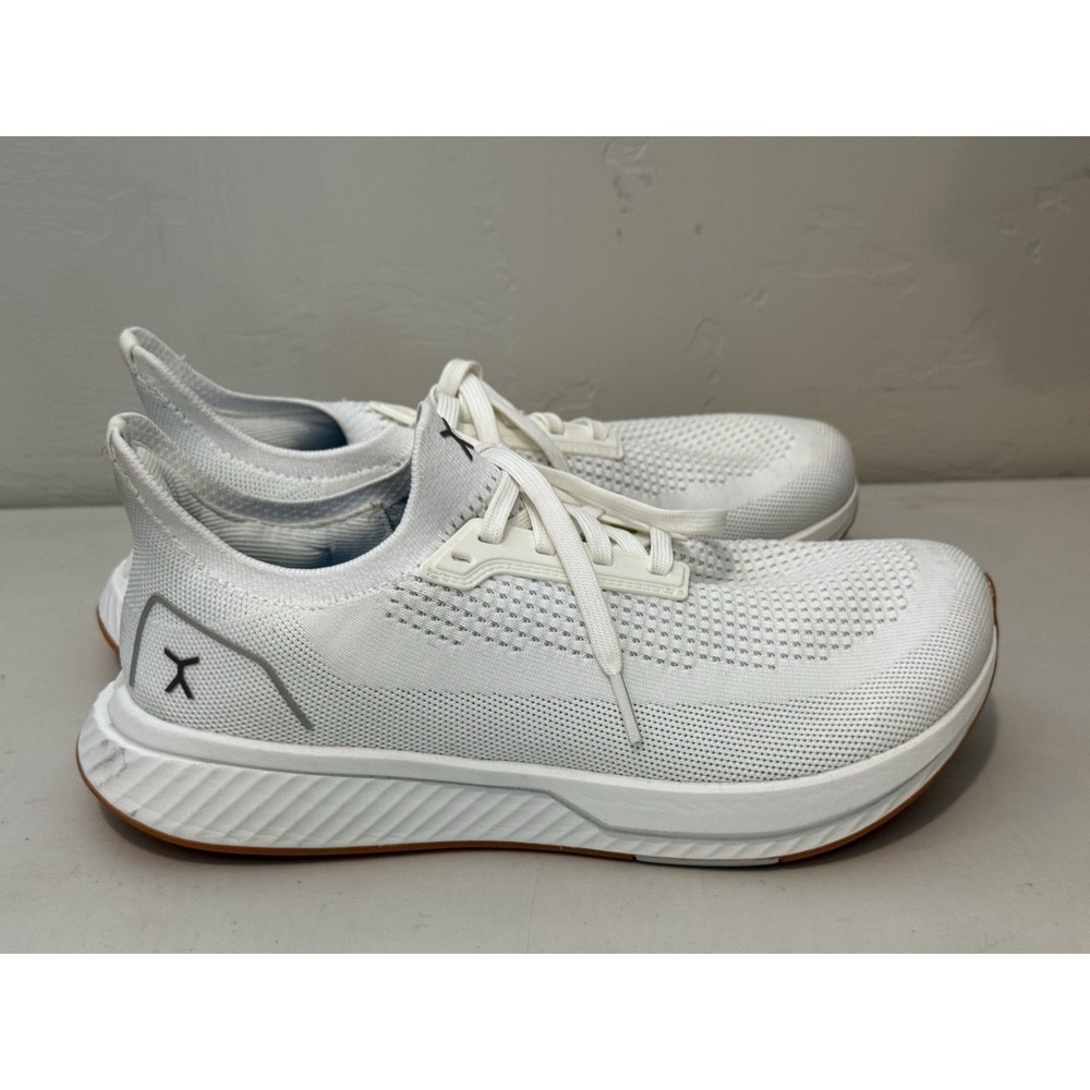 Flux Mens Adapt Runner White Gum Running Athletic Barefoot Knit Shoes Size 9